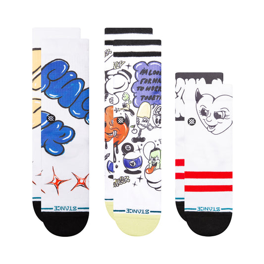 Stance Cheyne Brooking Crew Socken 3Er Pack Bunt