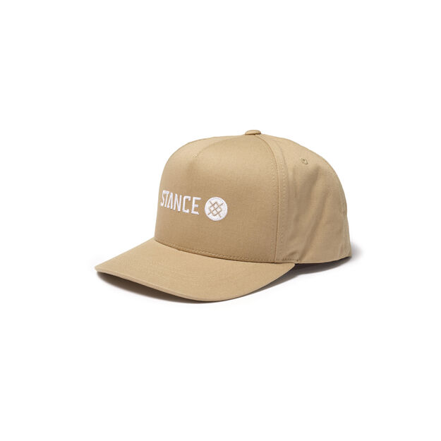 Stance Icon Snapback Hat Khaki