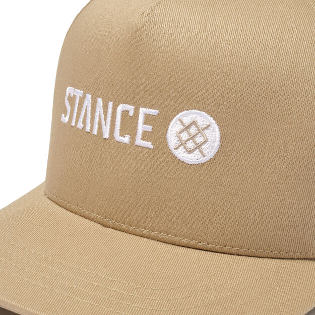 Stance Icon Snapback Hat Khaki