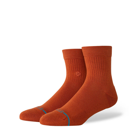 Stance Icon Quarter Sockenenenenenenenenenenenen Burnt Orange 