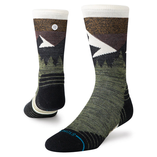 Stance Mid Wolle Crew Socken Olive