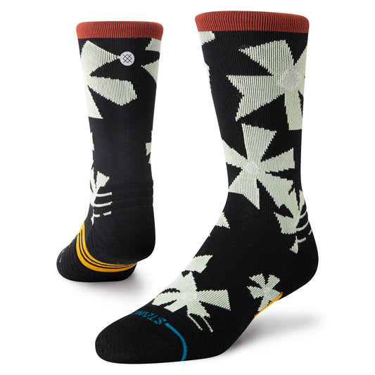 Stance Century Mid Crew Socken Schwarz