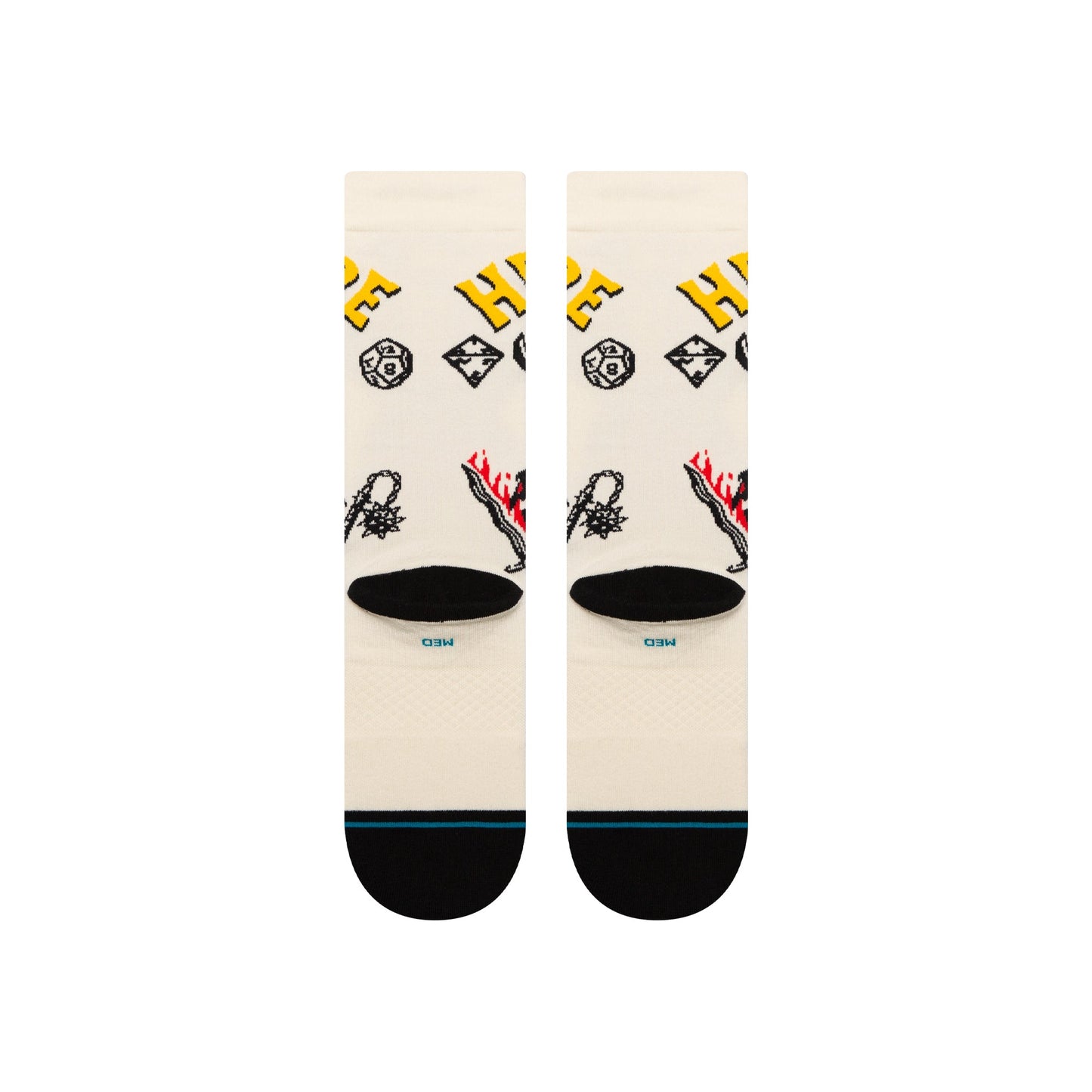 Stance Hellfire Crew Socken Vintage White