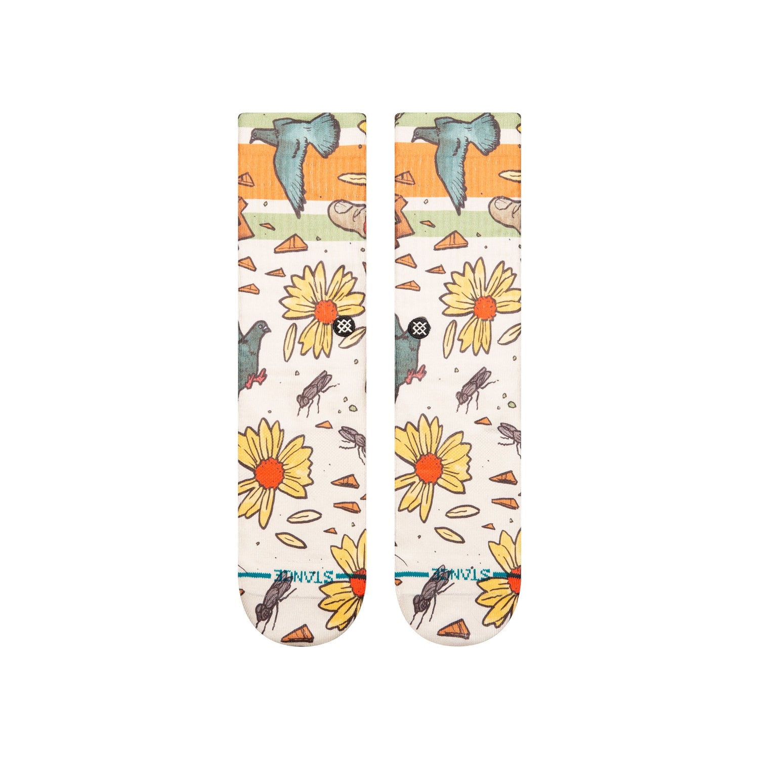 Stance Trashed Crew Socken Cremefarben