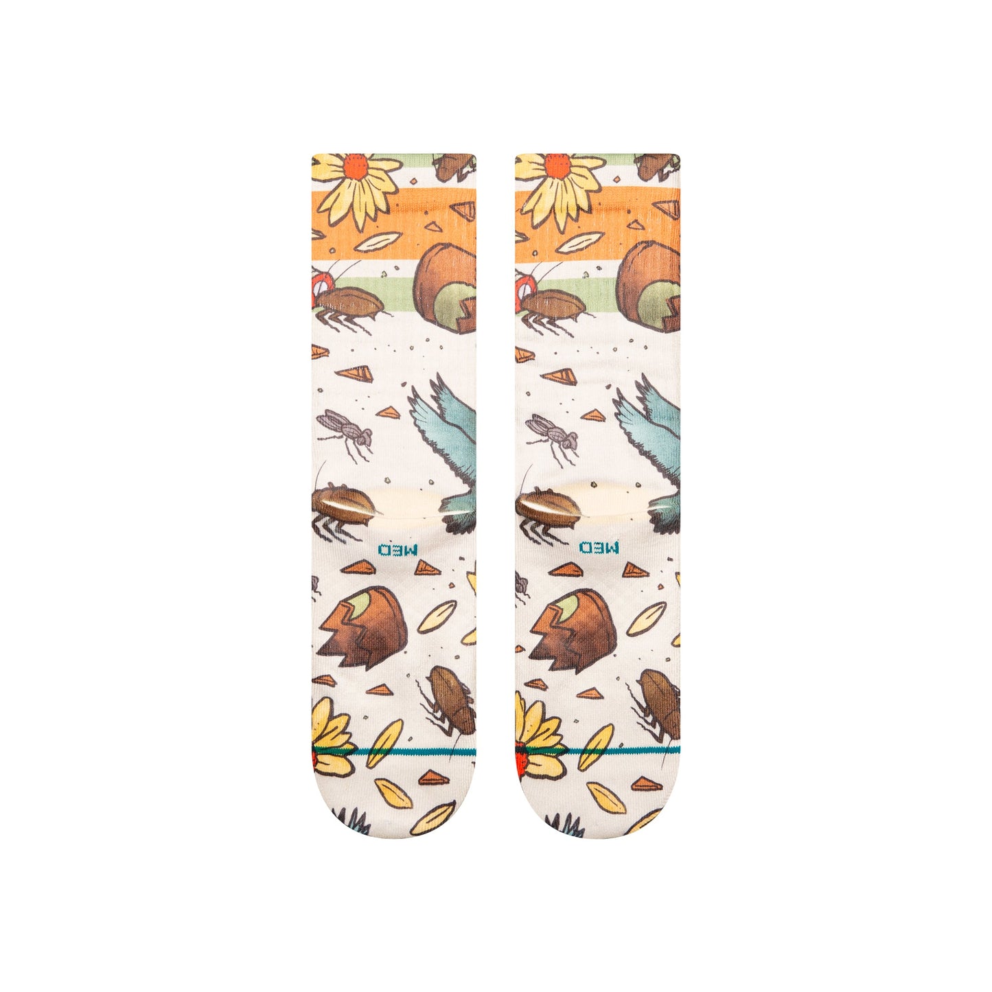 Stance Trashed Crew Socken Cremefarben