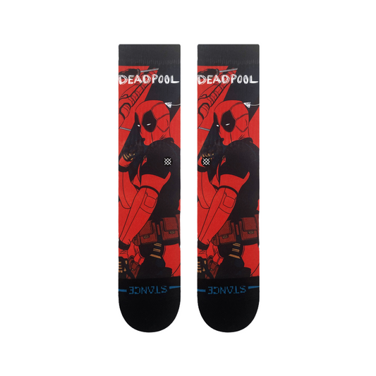 Stance Deadpool Crew Socken Rot