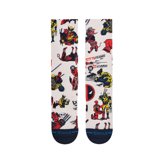 Stance Deadpool Wolverine Crew Socken Canvas