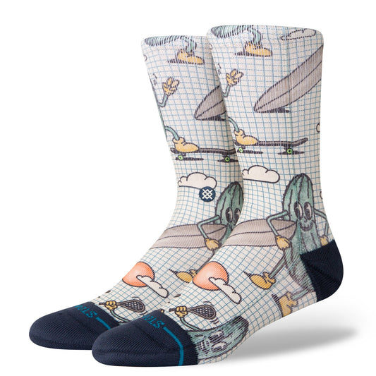 Stance Feeling Pickled Crew Socken Creme