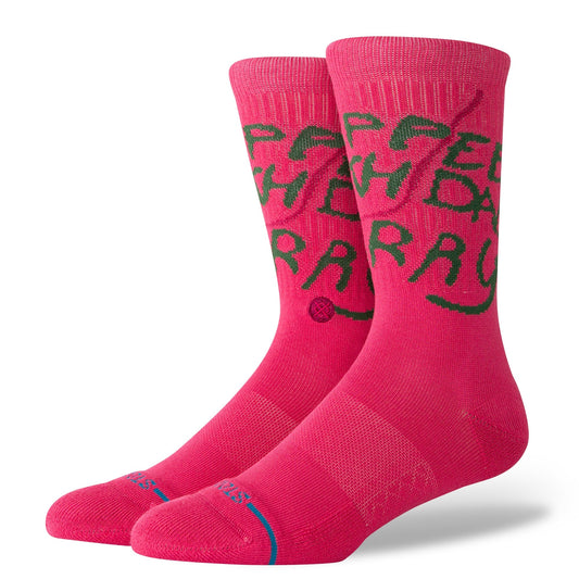 Stance Happee Crew Sockenenen Pink 