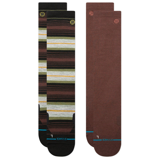 Stance Venture Snow Ultra Light Wool Socken 2Er Pack Braun 