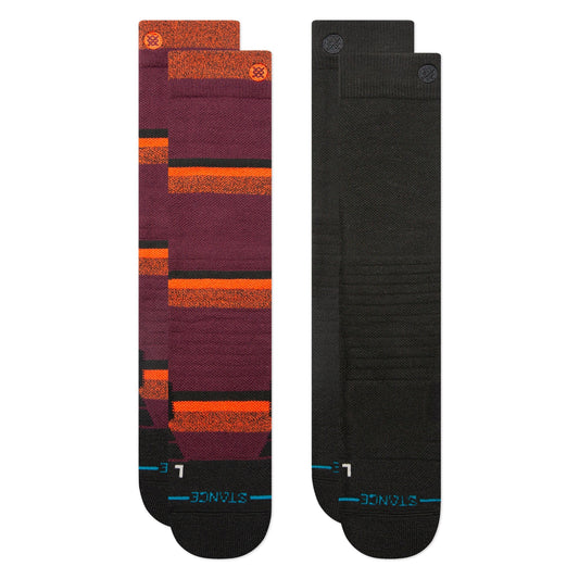 Stance Nightride Snow Mid Poly Socken 2Er Pack Schwarz 