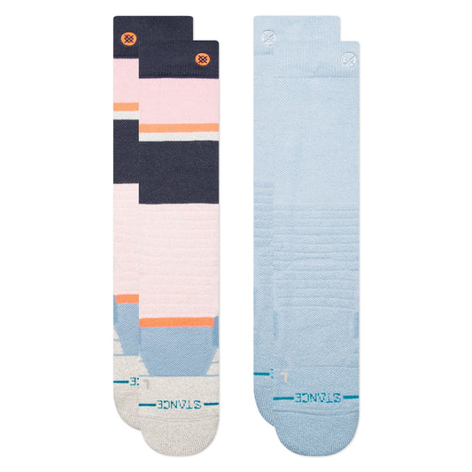 Stance Powderot Snow Mid Poly Socken 2Er Pack Pink Fade 