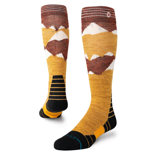 Stance Windy Peaks Snow Mid Wool Socken Gold 