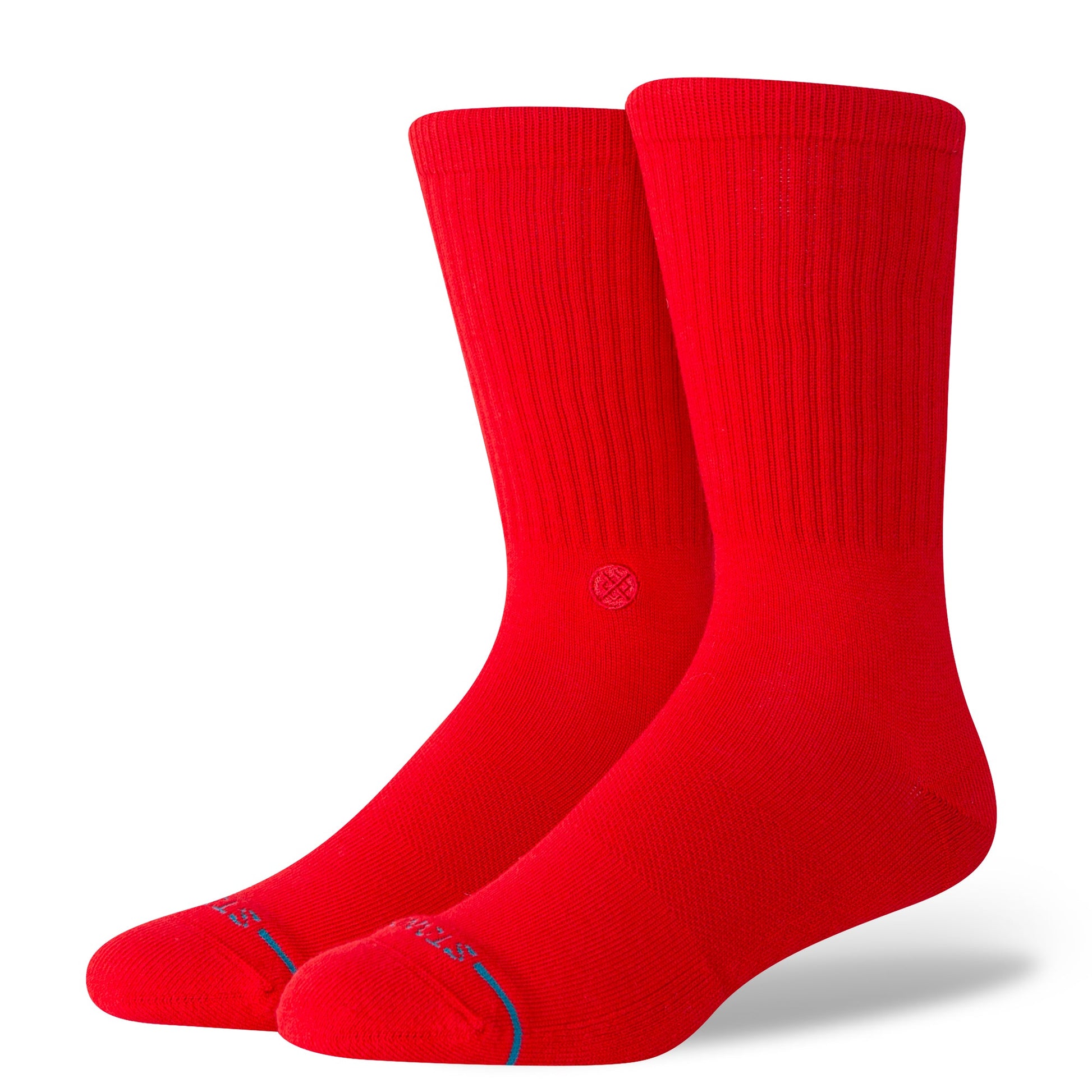 Stance Icon Crew Socken Rot