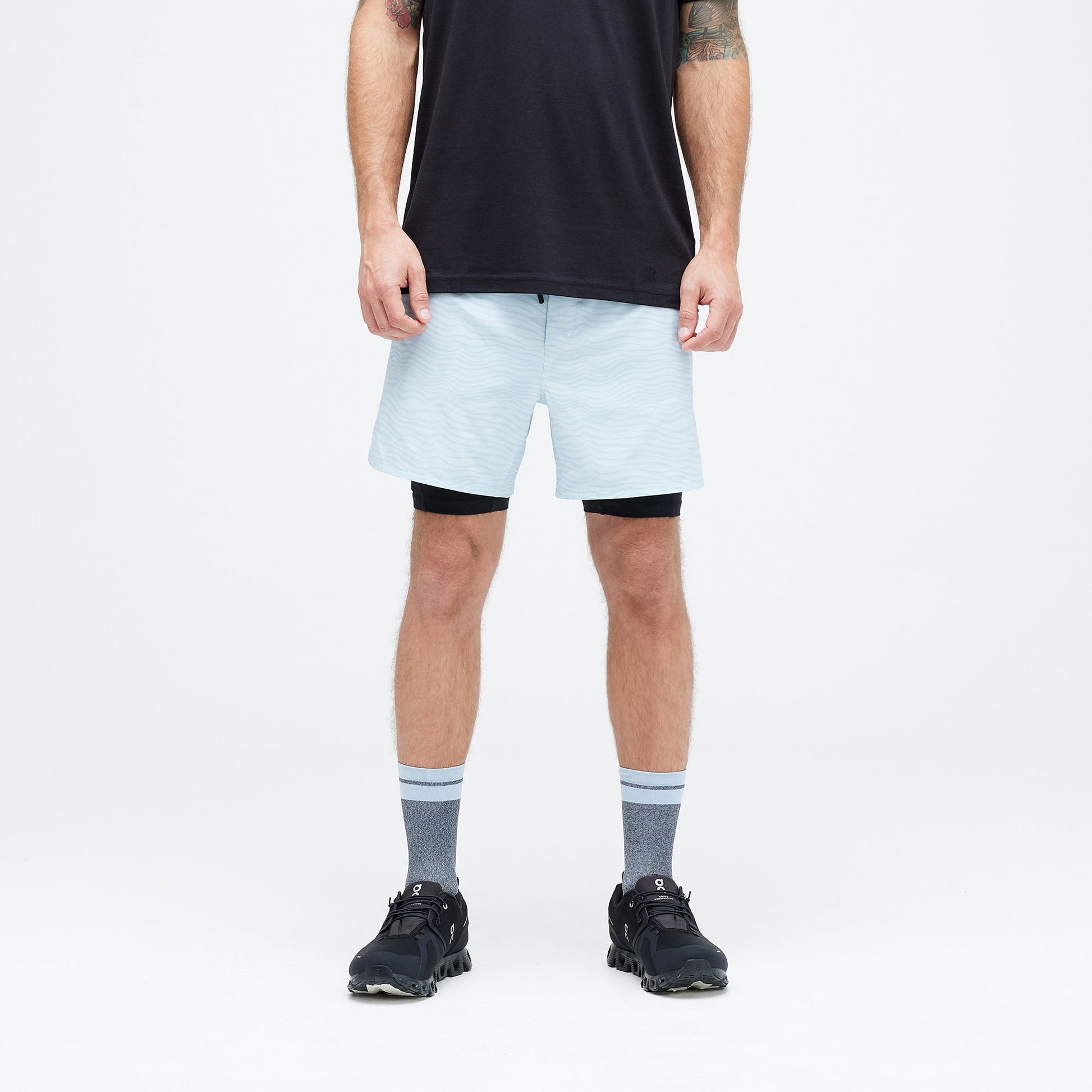 Stance Flux Performance Shorts Mit Fütterung Eisblau |model