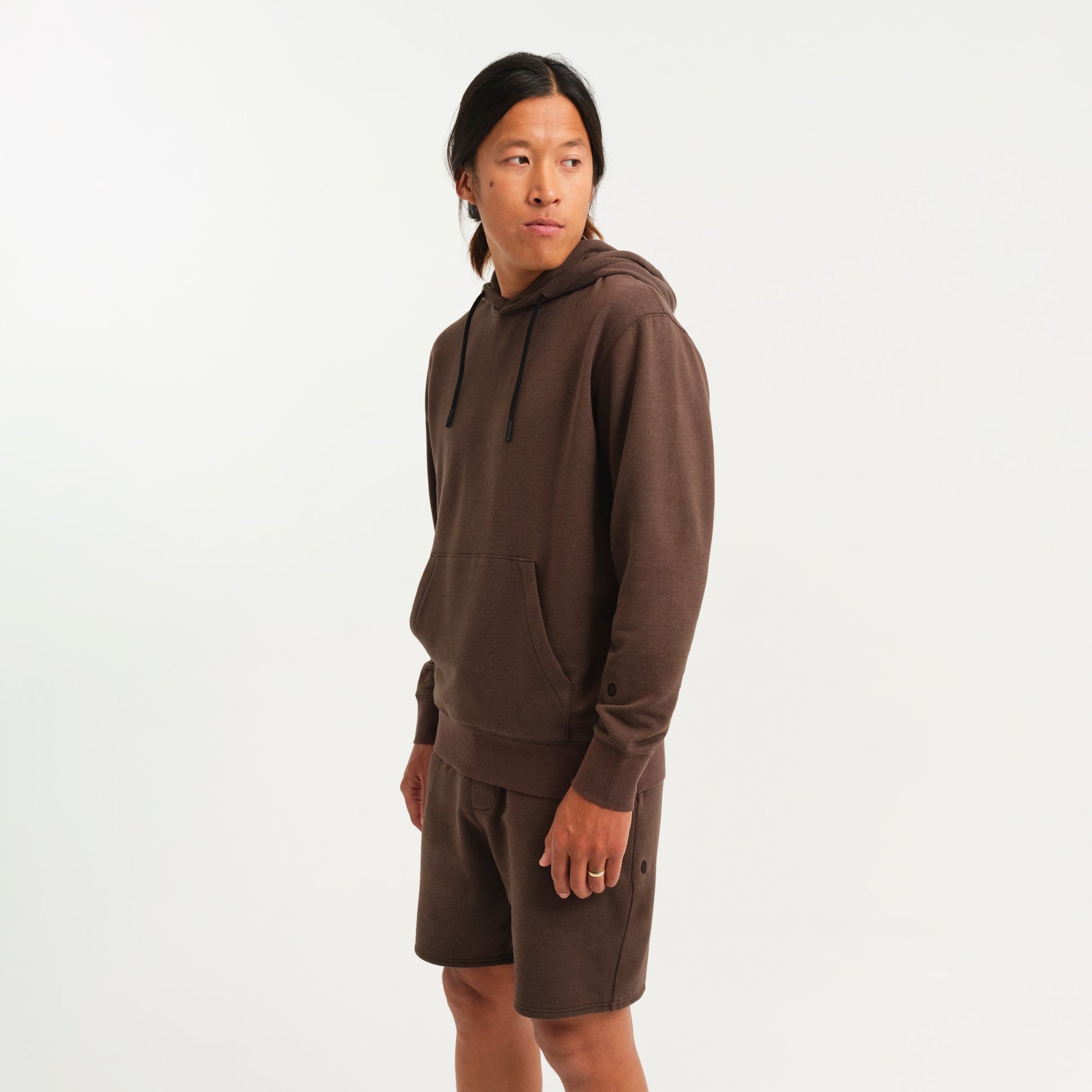 Stance Shelter Hoodie Dunkelbraun |model