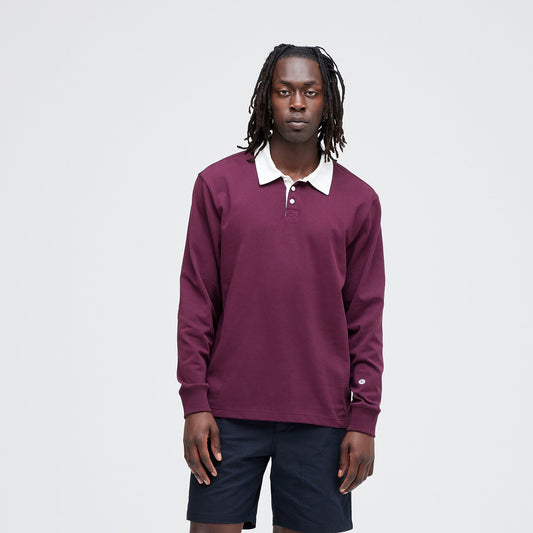 Stance Rugby Long Sleeve T-Shirt Weinrot |model