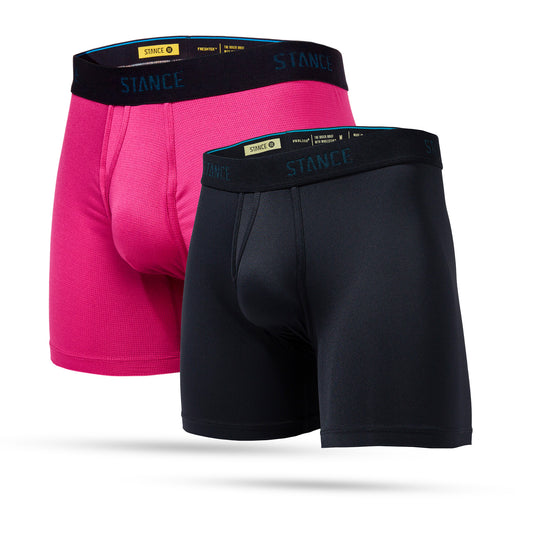 Stance Boxer Brief Wholester 2Er Pack Schwarz/Plum