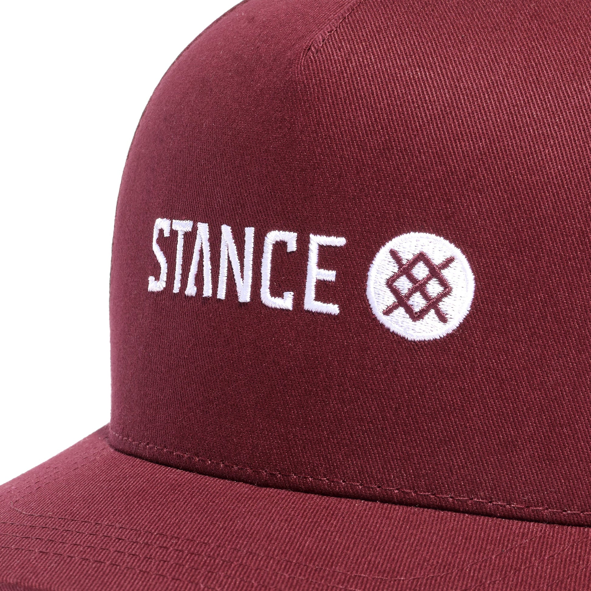 Stance Icon Snapback Hat Weinrot