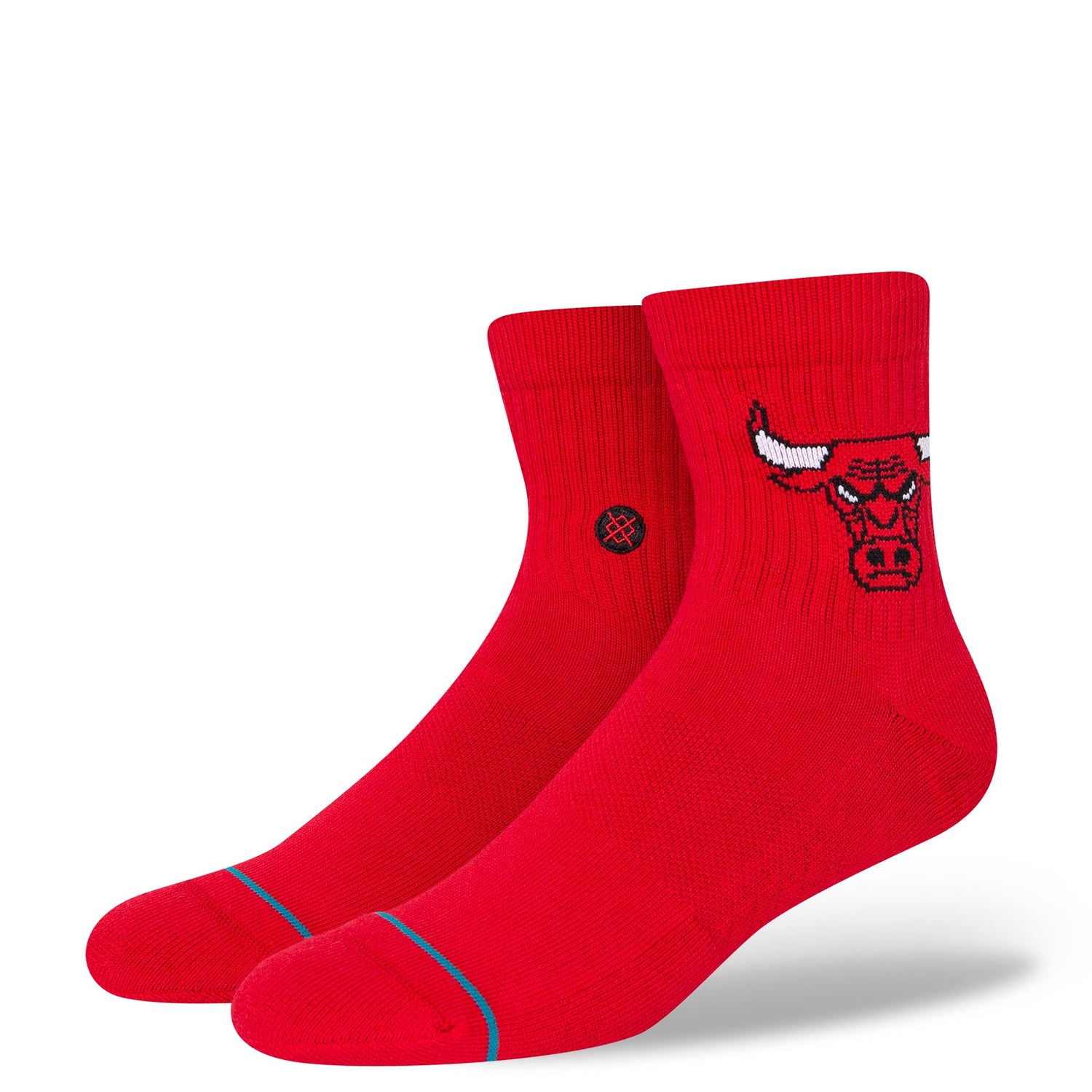 Stance Bulls Quarter Socken Rot
