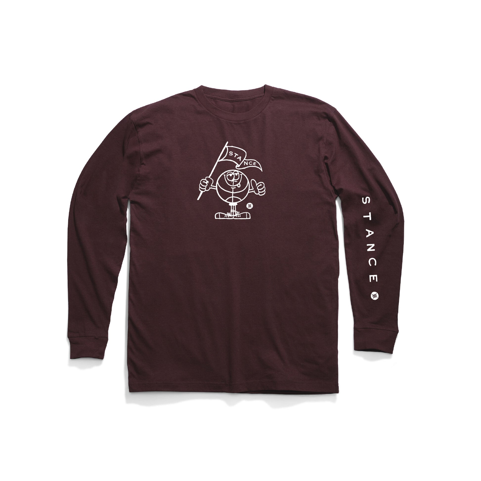 Stance CROSSOVER LONG SLEEVE T-SHIRT Wein