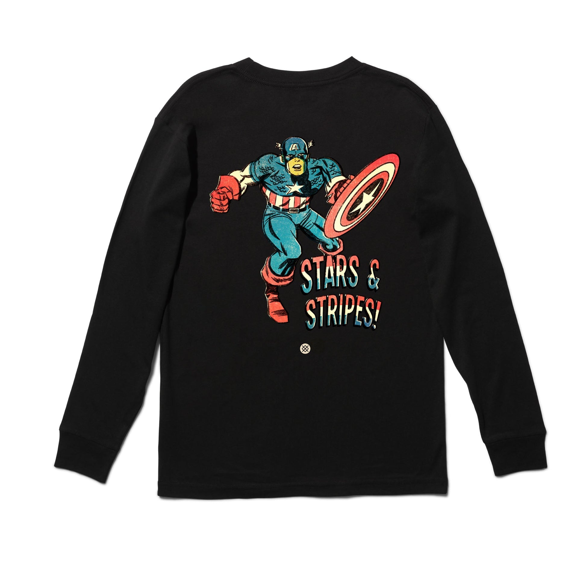 Stance Stars And Stripes Long Sleeve T-Shirt Schwarz