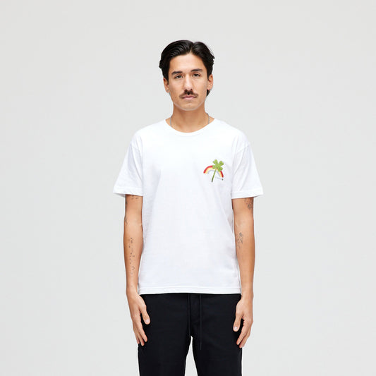 Stance Lucky Rainbow T-Shirt Weiss |model