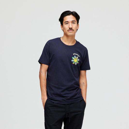 Stance Floral Punch T-Shirt Marineblau |model