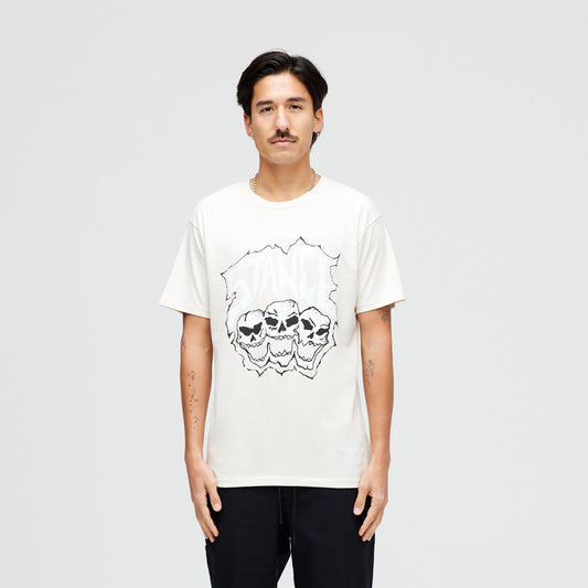 Stance Triple Threat T-Shirt Vintage-Weiss |model