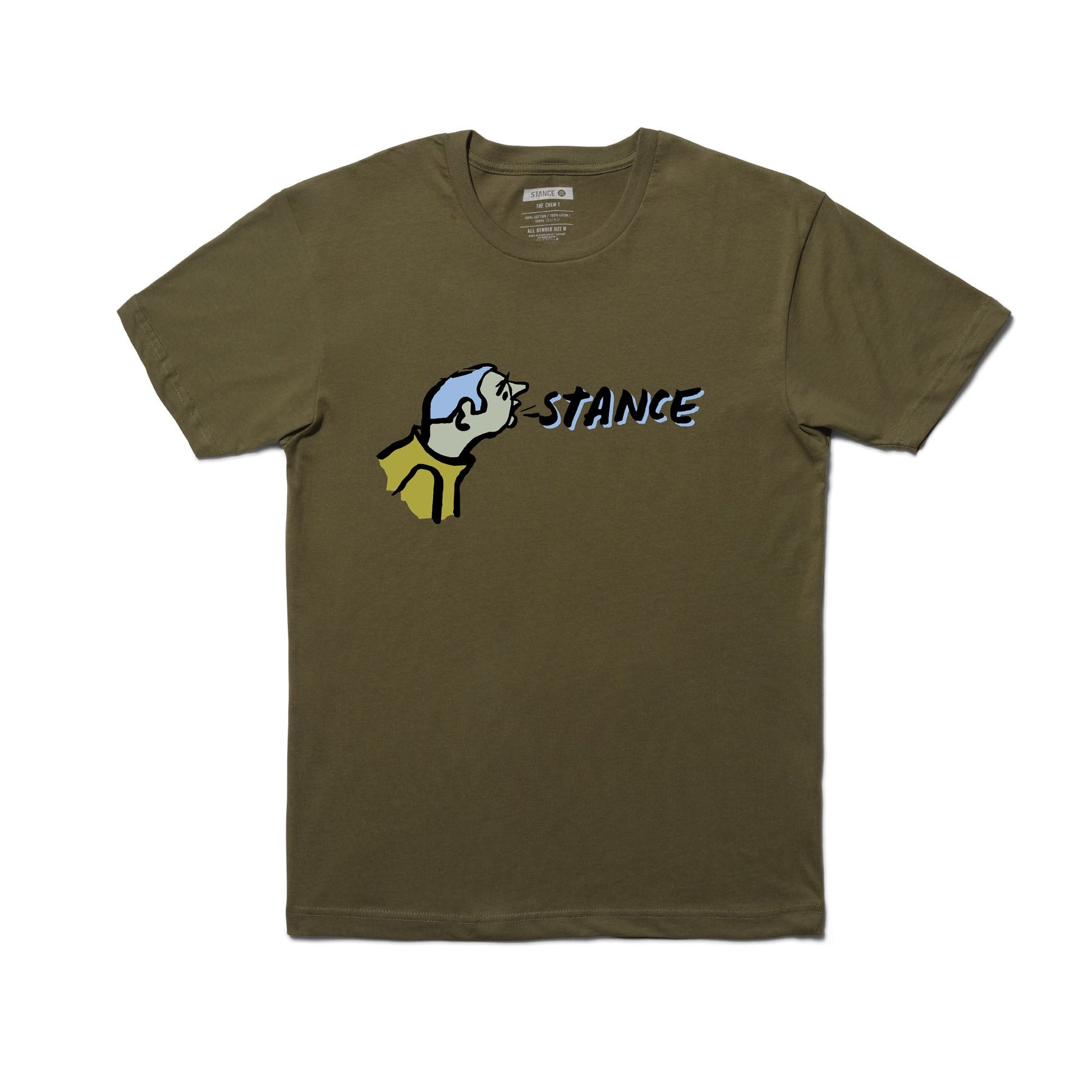Stance Russ Pope T-Shirt Militärgrün
