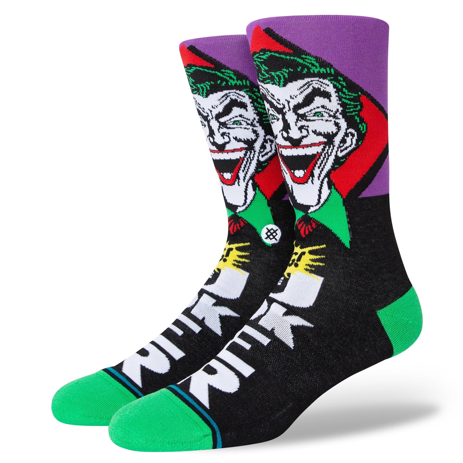 Stance Joker Comic Crew Socken Schwarz