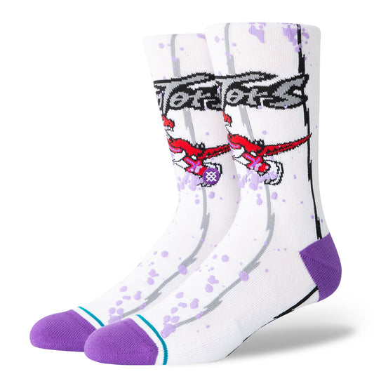 Stance Overspray Toronto Raptors Crew Socken Weiß