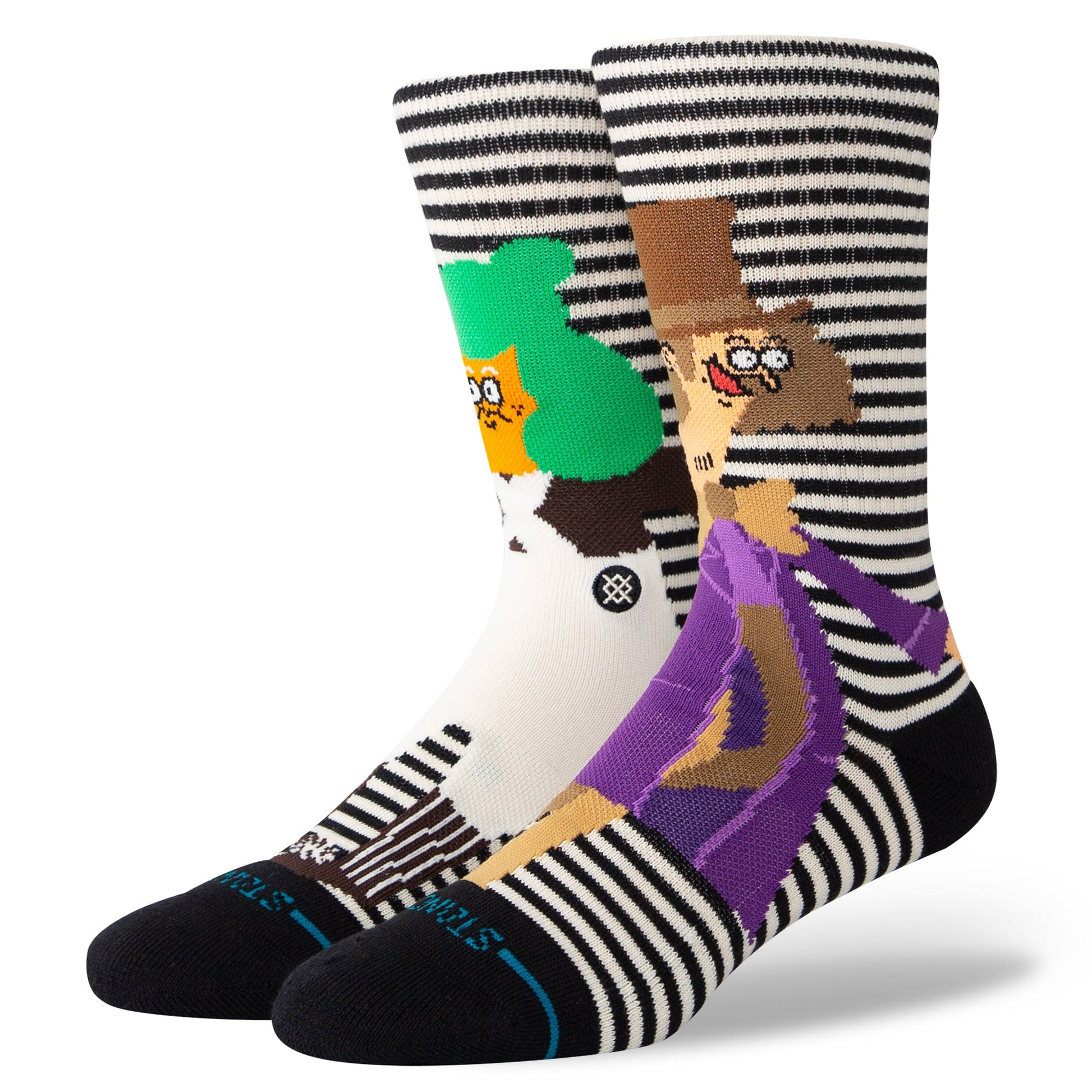 Stance Oompa Loompa Crew Socken Schwarz Weiß