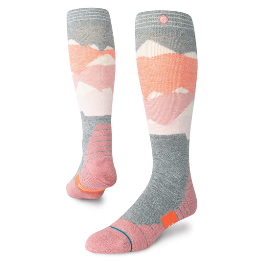 Stance Lonely Peaks Snow Over The Calf Socken Dusty Rose