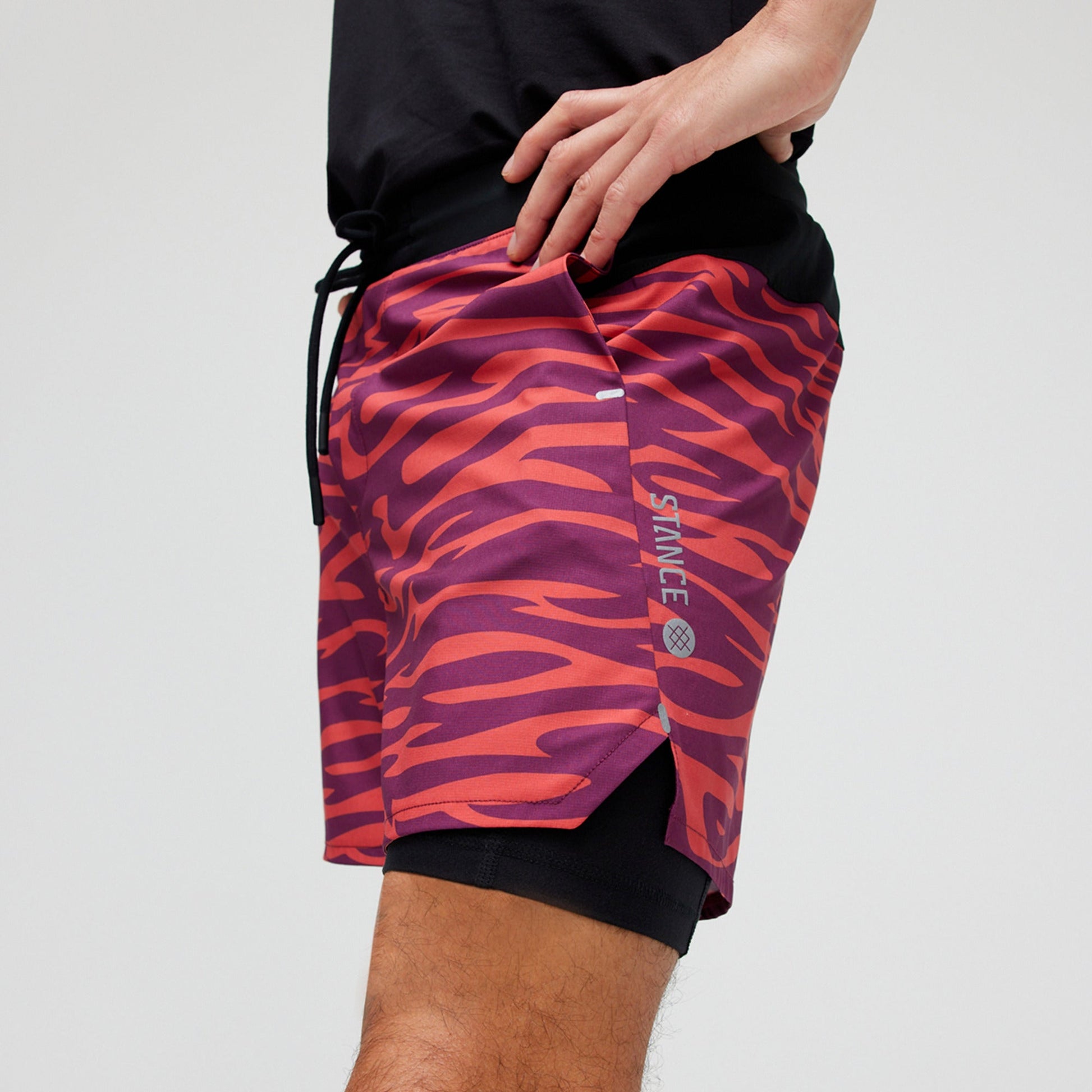 Stance Flux Performance Shorts Mit Fitterung Violett |model