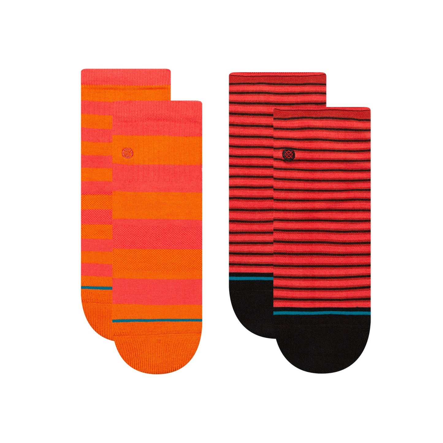 Stance Lifestyle Crew Socken Im 2er Pack Orange/Red Fade 