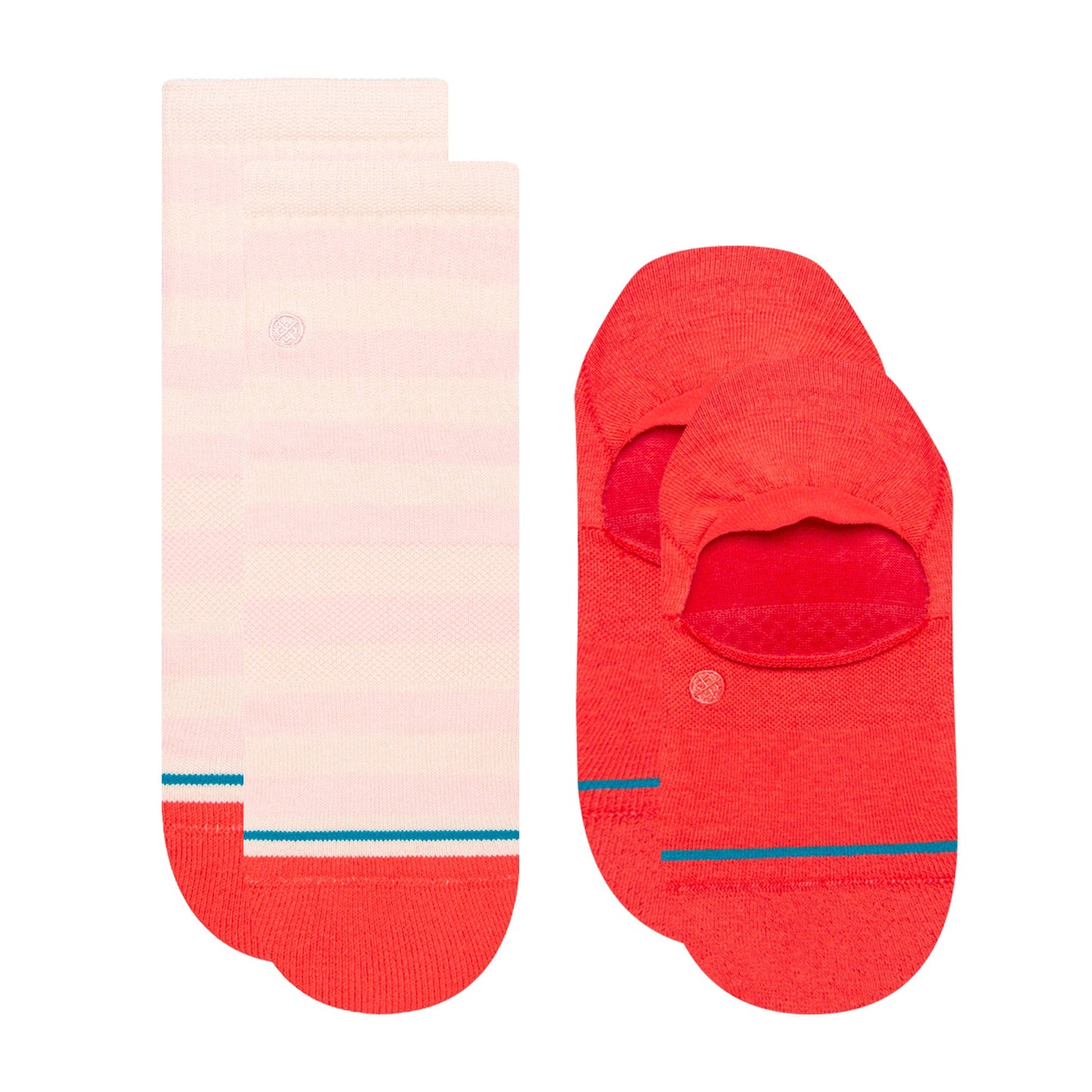 Stance Lifestyle-Socken Für Damen Im 2Er-Pack Korallenrot/Pfirsich