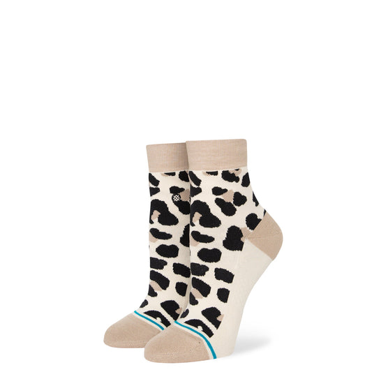 Stance Spot On Quarter Socken Leopardenmuster