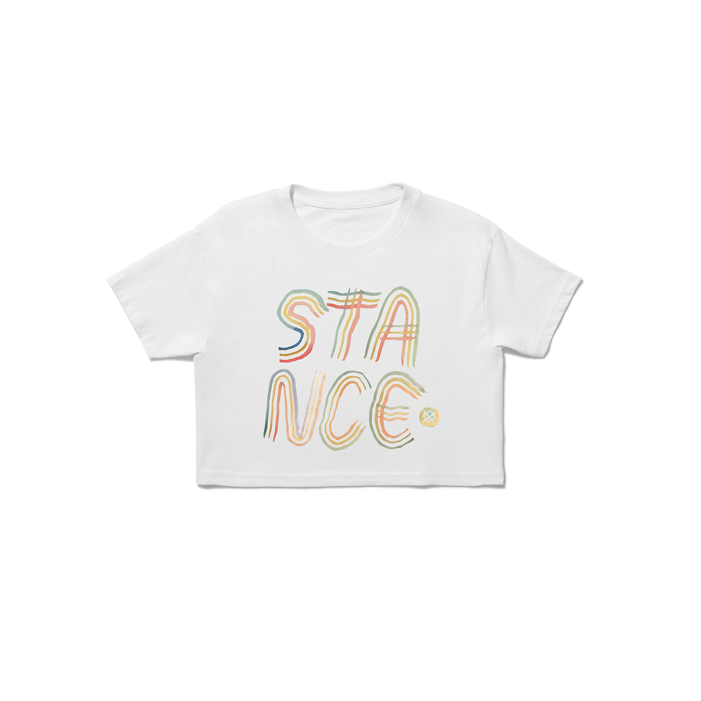 Stance Pride And Joy Crop T-Shirt Weiß